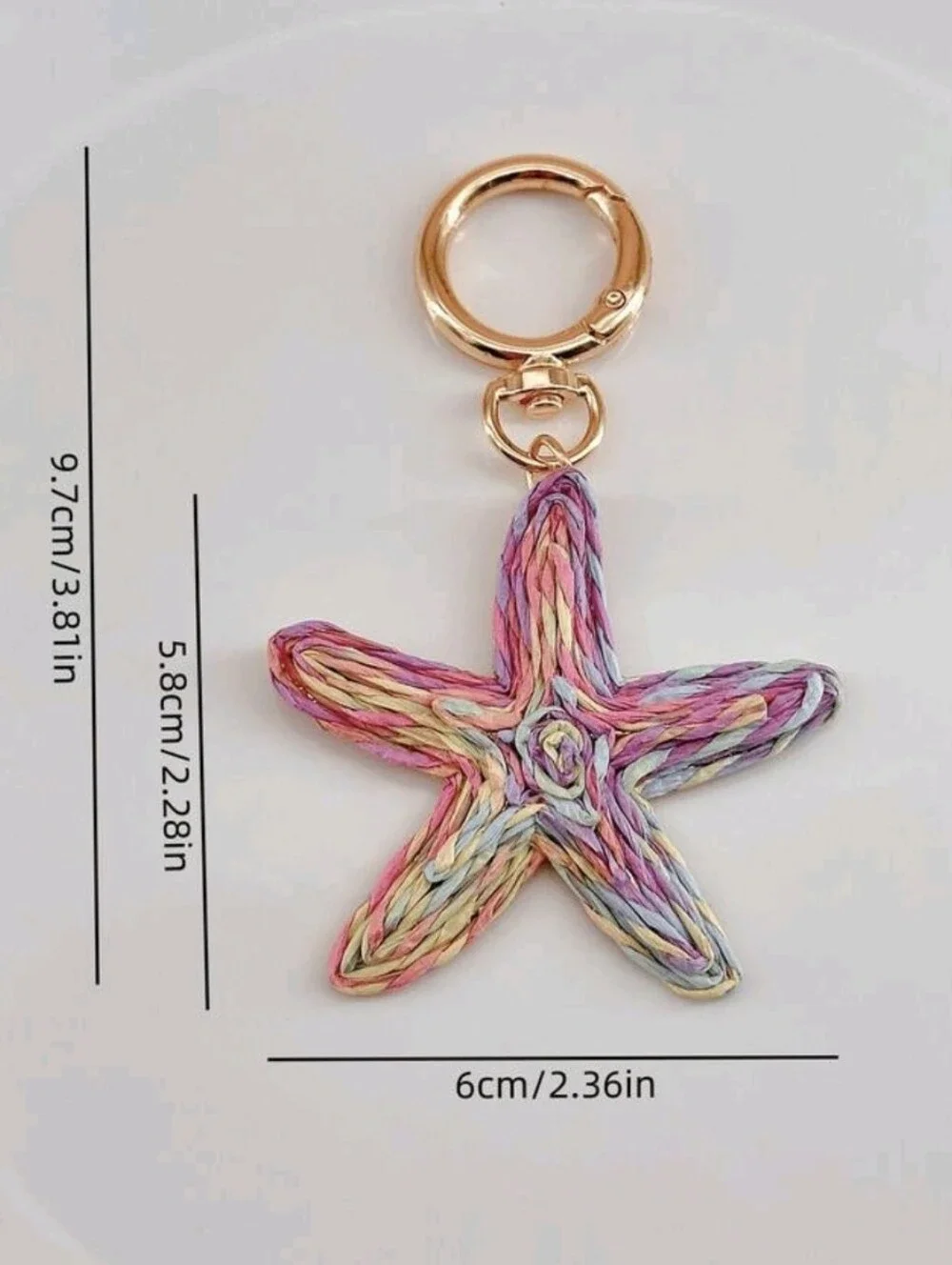 Starfish Bag Charm/ Keychain NEW